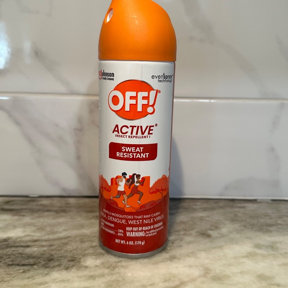 OFF! Active Insect Repellent Sweat Resistant Mosquito Bug Aerosol Spray 6oz DEET
